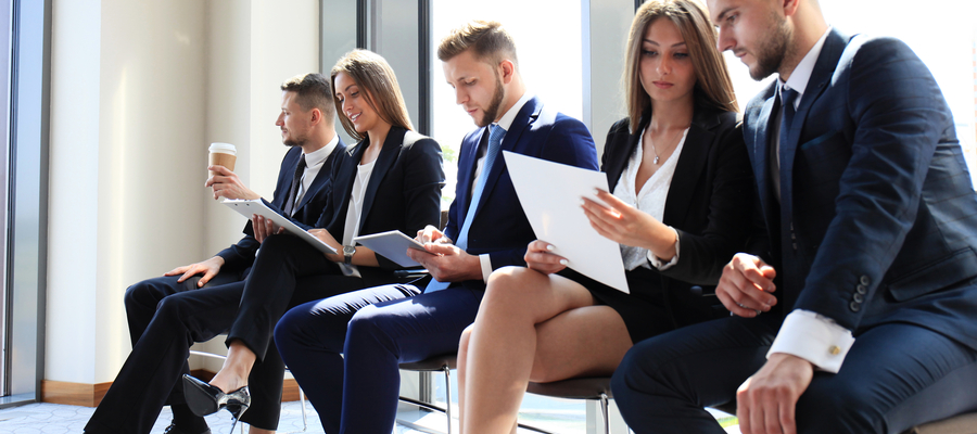 Business People Waiting Job Interview